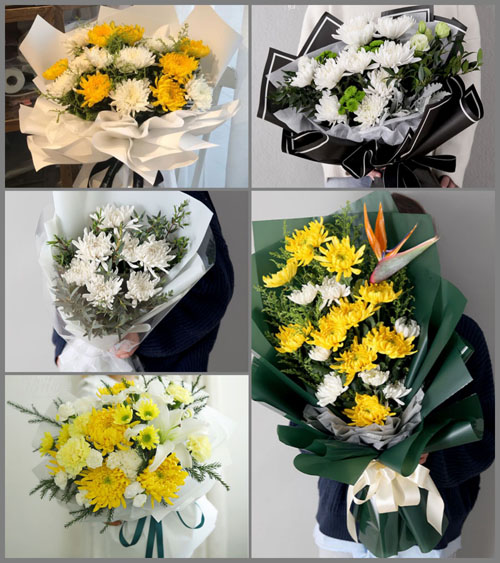 福建漳州平和县霞寨镇官峰村白事花束代送